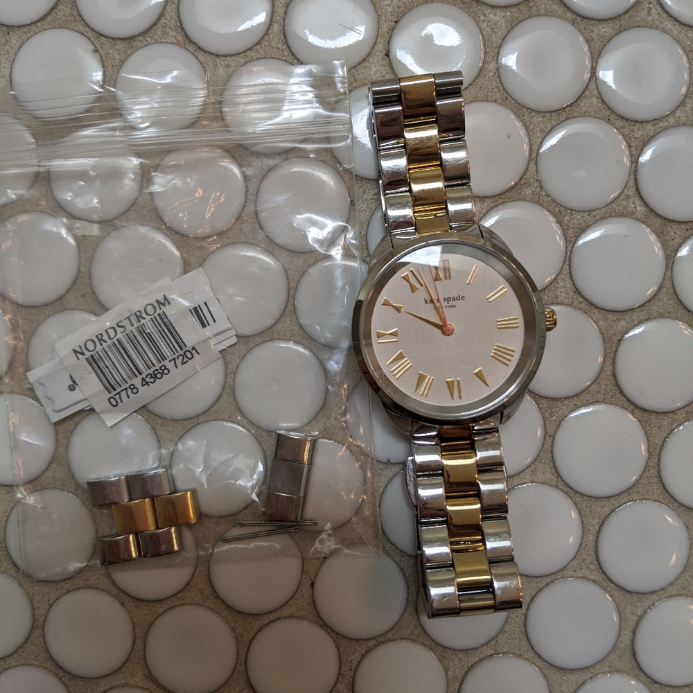 Kate spade two toned crosstown watch